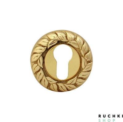 Накладка под цилиндр CUL 60mm, Полированная латунь, Melodia