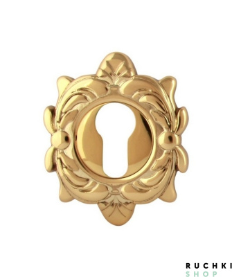 Накладка под цилиндр CUL 50Z, Полированная латунь, Melodia