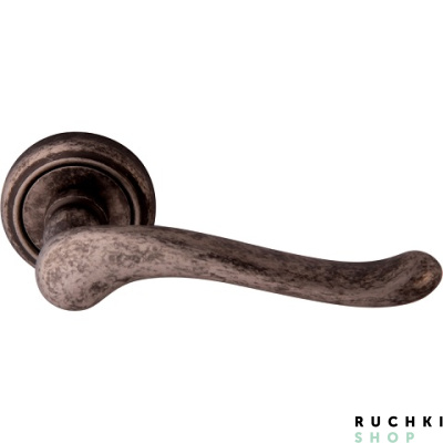 Ручка на розетке 50V PALMA 129V, Античное серебро, Melodia