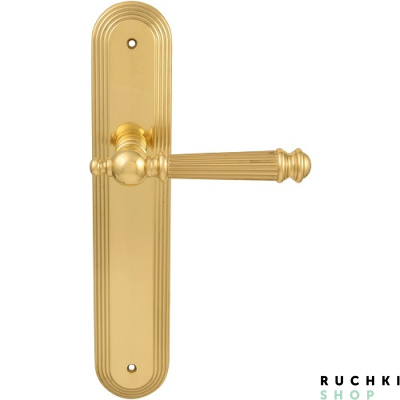 Дверная ручка на планке VERONICA 102/235, Полированная латунь, Melodia 