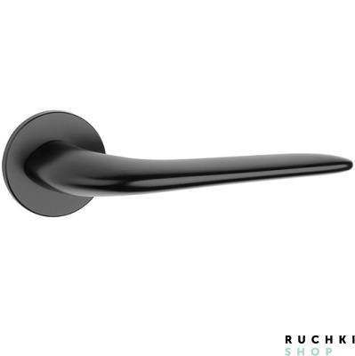 Ручка на розетке 4163 5S RT, Черный матовый, Tupai