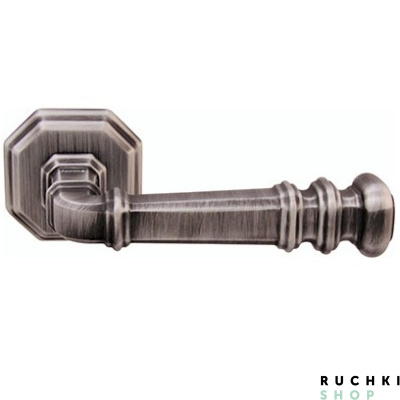 Ручка на розетке ATLAS 159, Затемненное серебро, Forme