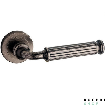 Ручка на розетке Meteor, Античное серебро, Pasini