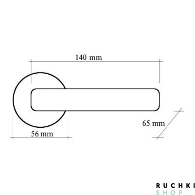 Ручка на розетке 50P MIRELLA (МИРЕЛЛА) 235P, Серебро+коричневый, Melodia 