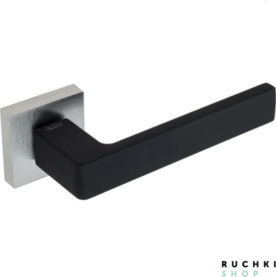 Ручка на розетке BIBLO, Матовый хром/черный, Venezia Unique 