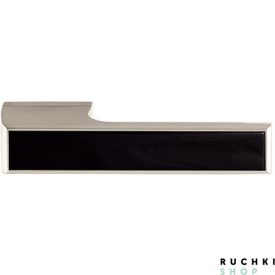 Ручка на розетке MELODY VARIO 3089 5RE, Никель / вставка черный глянец, Tupai