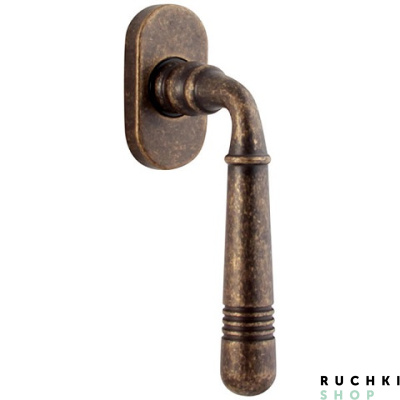 Оконная ручка ALFA 0293, Античная бронза, Melodia 