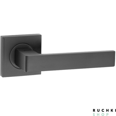 Ручка на розетке 55*55 мм Quadra B, Черный матовый, Buonelle 