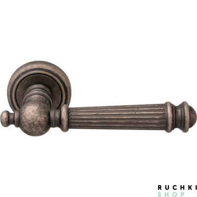 Ручка на розетке 50V VERONICA (ВЕРОНИКА) 102V, Античное серебро, Melodia