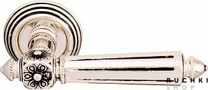 Ручка на розетке 50P NIKE 246P, Серебро с чернением, Melodia 