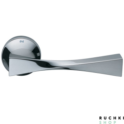 Ручка на розетке Твист, Полированный хром, DND 