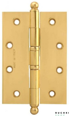 Петля универсальная 522А 126*89*3 мм, Полированная латунь, Melodia