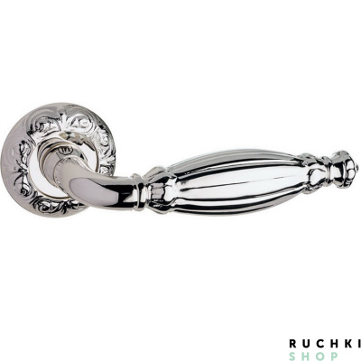 Ручка на розетке QUEEN (КВИН), Cеребро, Pasini