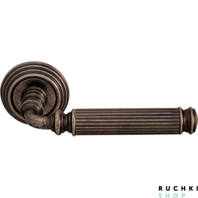 Ручка на розетке 50P RANIA (РАНЬЯ) 290P, Античное серебро, Melodia 