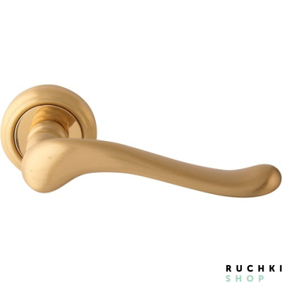 Ручка на розетке 50V PALMA 129V, Матовая латунь, Melodia