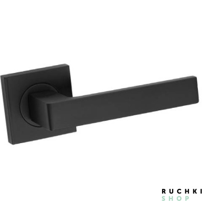 Ручка на розетке ICE (Айс), Черный матовый, Fimet