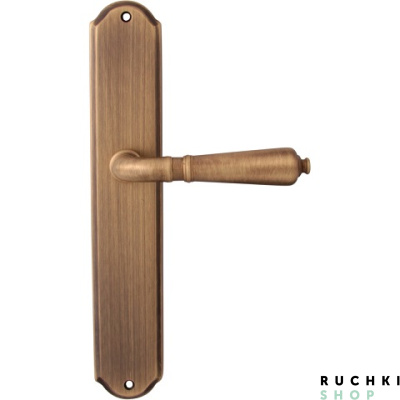 Дверная ручка на планке ANTIK 130/131, Матовая бронза, Melodia 