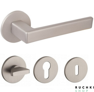 Ручка на розетке 3095 5S, Никель матовый, Tupai 