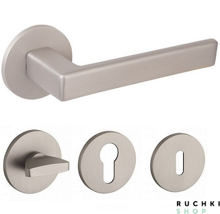 Ручка на розетке 3095 5S, Никель матовый, Tupai 