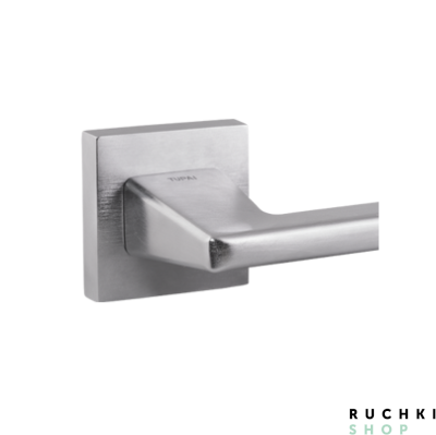 Квадратная розетка ручка 4140 матовый хром Тупай