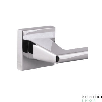 квадратная розетка 4140 Визион полированный хром