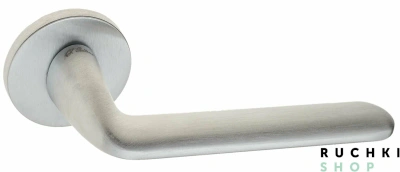 Дверная ручка на круглом основании Fratelli Cattini "FEO" 7FS-CS матовый хром